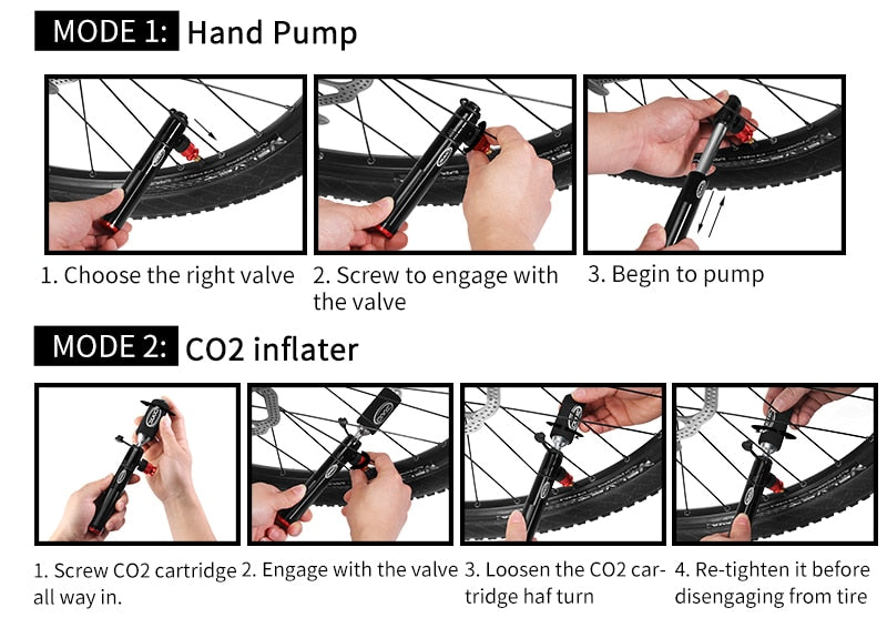 Bomba Mini con Adaptador CO2